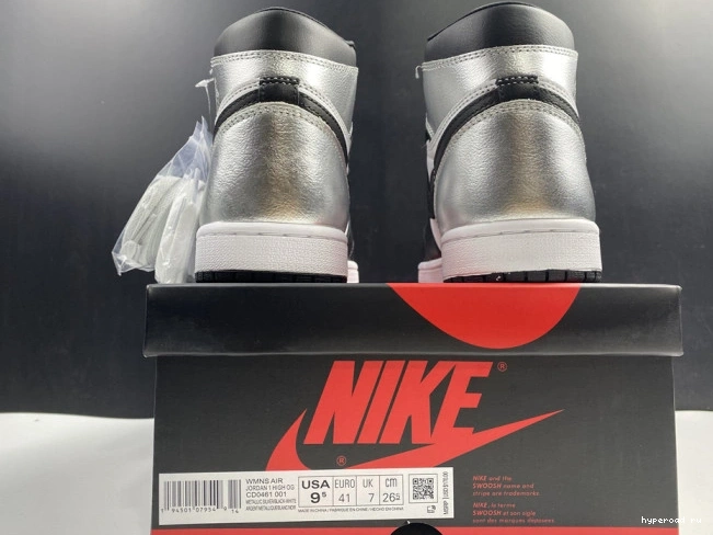HIGH CD0461-001 1 TOE WMNS AIR OG JORDAN SILVER 0828